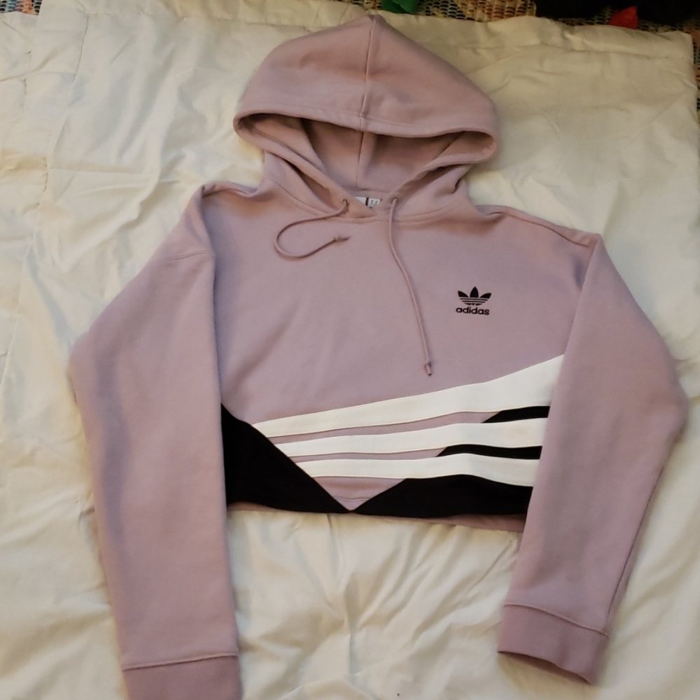 Adidas womens crop hoodie